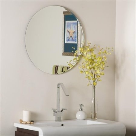 DECOR WONDERLAND Decor Wonderland SSM213 Frameless Round Beveled Mirror SSM213